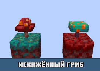 Искажённый гриб в Майнкрафт ПЕ