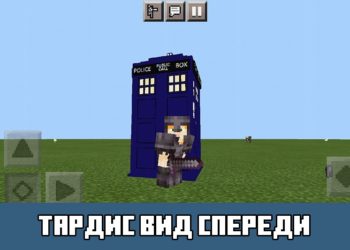Тардис вид спереди Minecraft PE