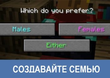Создавайте семью Minecraft PE